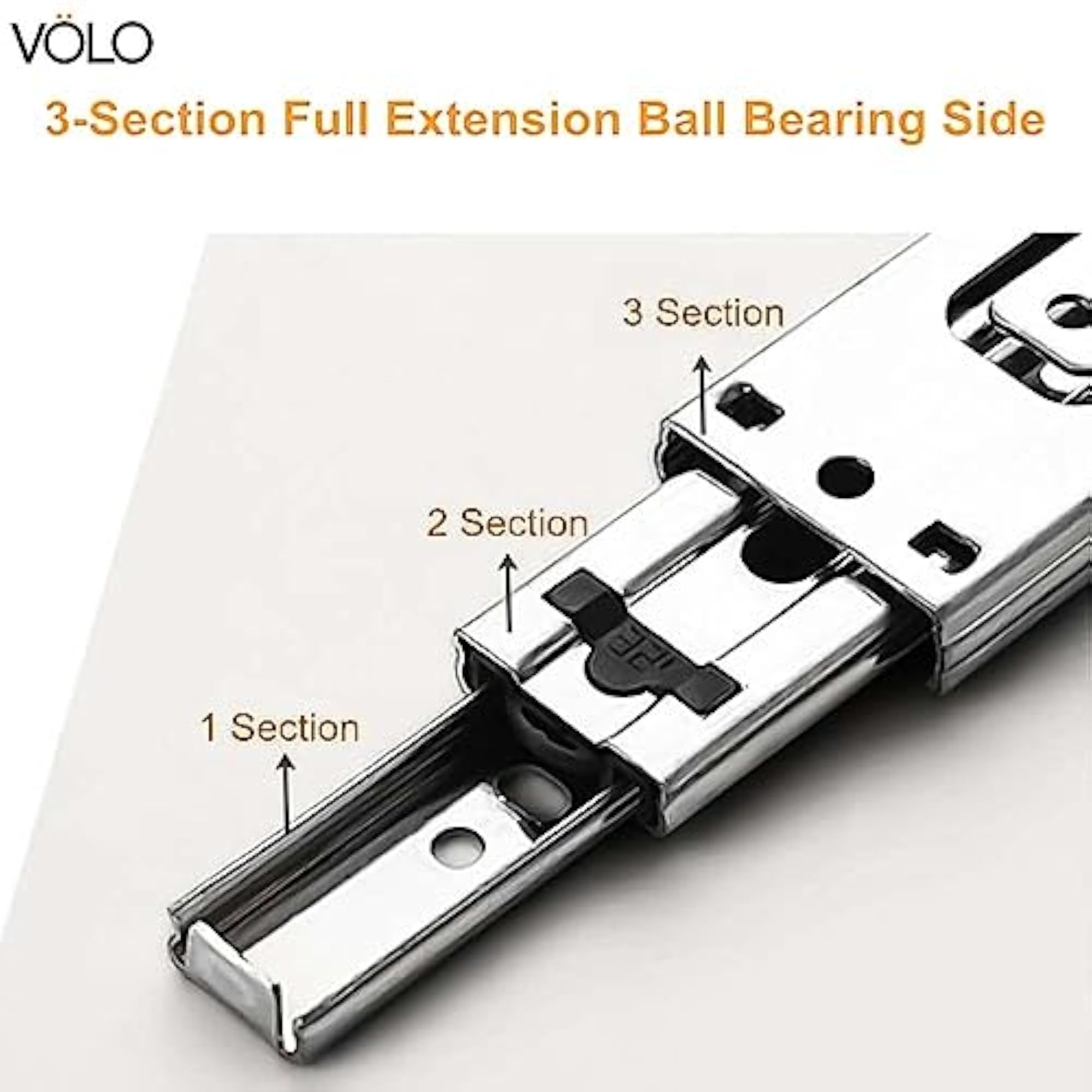 Stainless Steel Heavy Duty Telescopic Drawer Slide